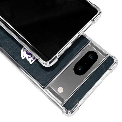 NBA Los Angeles Lakers Black Primary Logo Google Pixel 8a Clear Case